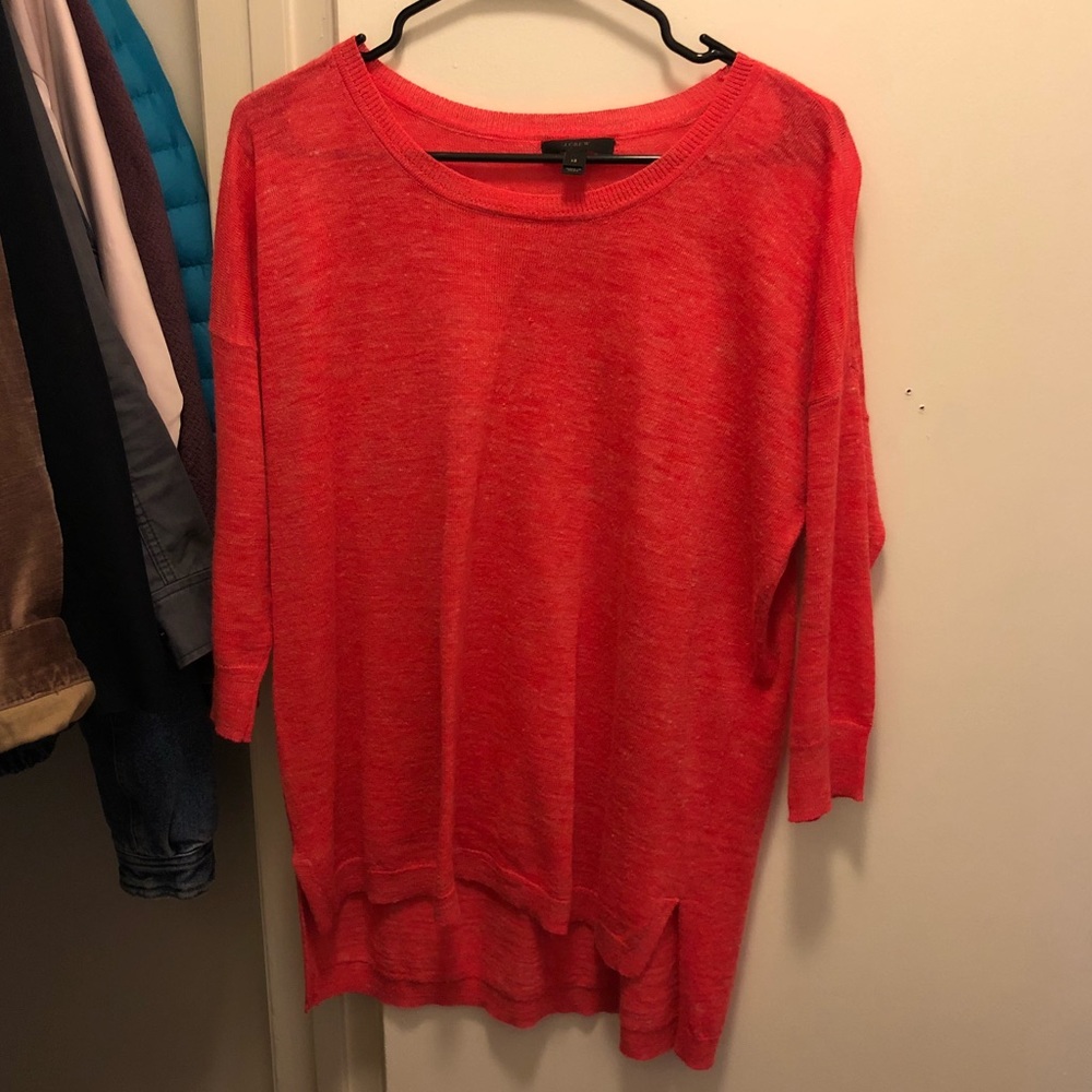 Salmon/pink JCrew top! XS
